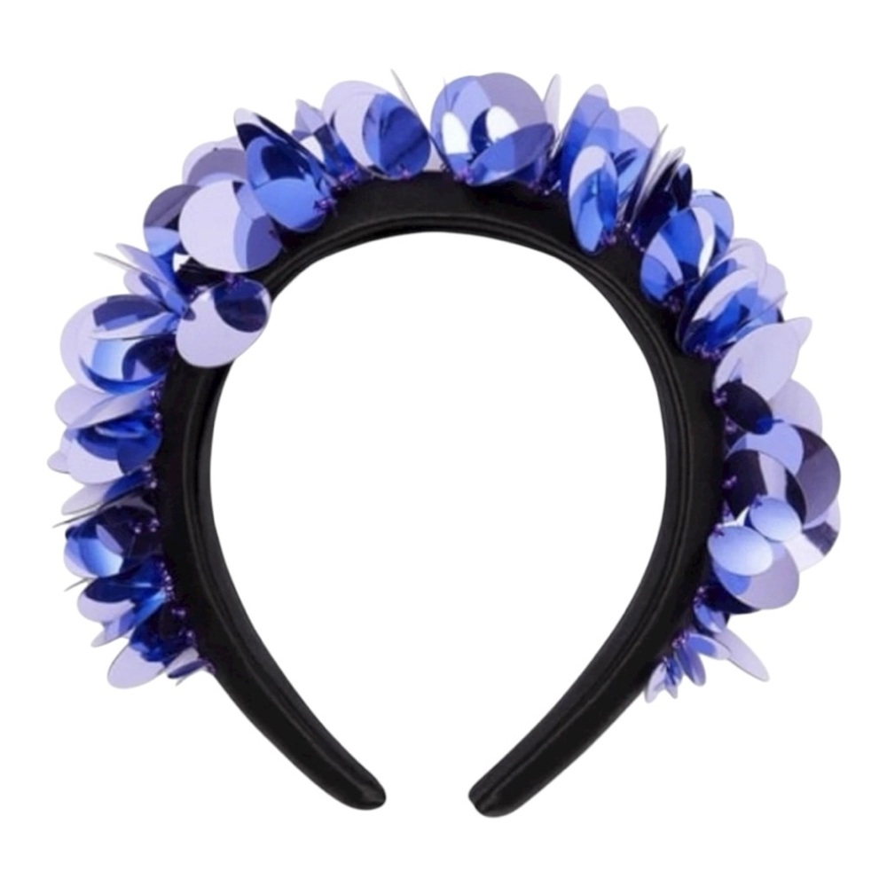 💙 ZARA Padded Sequin Headband | Size M - Picture 5 of 7